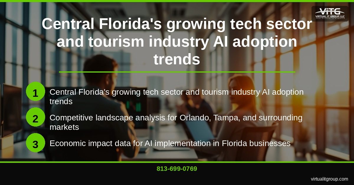 Central Florida business team testing AI pilot program on laptops and tablets